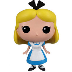 Figura de Alicia realizada en vinilo perteneciente a la línea Pop! de Funko. La figura tiene una altura aproximada de 10 cm., y está basada en la película de Disney Alicia en el País de las Maravillas.