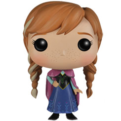 Figura de Anna realizada en vinilo perteneciente a la línea Pop! de Funko. La figura tiene una altura aproximada de 10 cm., y está basada en la película de Disney Frozen: El reino de hielo.