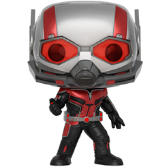 Figura de Ant-Man realizada en vinilo perteneciente a la línea Pop! de Funko. La figura tiene una altura aproximada de 10 cm., y está basada en saga de Ant-Man & The Wasp.