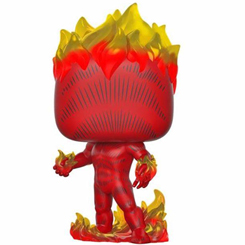 Figura de Antorcha Humana realizada en vinilo perteneciente a la línea Pop! de Funko. La figura tiene una altura aproximada de 10 cm., y está basada en el Universo de Marvel Comics.