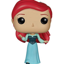 Figura de Ariel con vestido azul realizada en vinilo perteneciente a la línea Pop! de Funko. La figura tiene una altura aproximada de 9 cm., y está basado en la película de Disney La Sirenita.