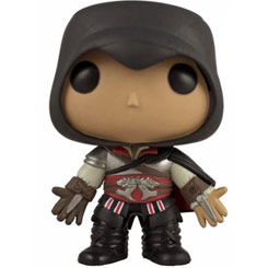 Figura de Black Ezio realizada en vinilo perteneciente a la línea Pop! de Funko. La figura tiene una altura aproximada de 10 cm., y está basada en el popular Videojuego de Assassin´s Creed.