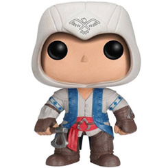 Figura de Connor realizada en vinilo perteneciente a la línea Pop! de Funko. La figura tiene una altura aproximada de 10 cm., y está basada en el popular Videojuego de Assassin´s Creed. 