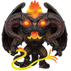 Figura de Balrog realizada en vinilo perteneciente a la línea Pop! de Funko. La figura tiene una altura aproximada de 15 cm., y está basada en saga de El Señor de los Anillos. 