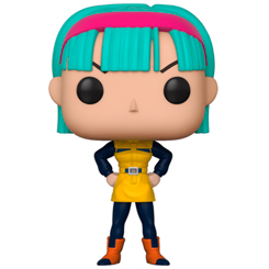 Figura de Bulma realizada en vinilo perteneciente a la línea Pop! de Funko. La figura tiene una altura aproximada de 10 cm., y está basada en la serie de animación DragonBall Z. 