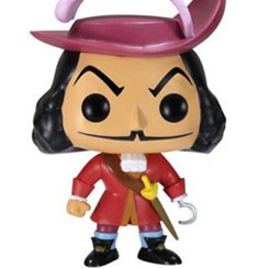 Figura del Capitán Garfio realizada en vinilo perteneciente a la línea Pop! de Funko. La figura tiene una altura aproximada de 10 cm., y está basado en la película de Disney Peter Pan. 