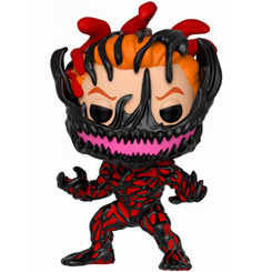 Figura de Carnage Venomized realizada en vinilo perteneciente a la línea Pop! de Funko. La figura tiene una altura aproximada de 10 cm., En honor al 30 aniversario de Venom.