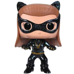 Figura de Catwoman realizada en vinilo perteneciente a la línea Pop! de Funko. La figura tiene una altura aproximada de 10 cm., y está basada en la serie de Televisión Batman de 1966. 