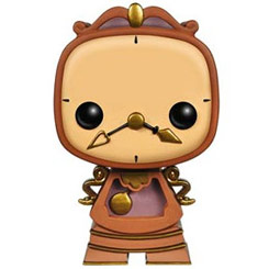 Divertida Figura de Cogsworth realizada en vinilo perteneciente a la línea Pop! de Funko. La figura tiene una altura aproximada de 10 cm., y está basada en la película de Disney La Bella y la Bestia. 