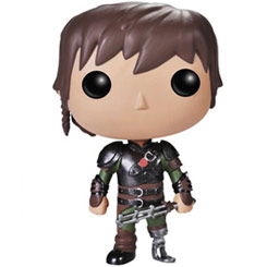 Figura de Hiccup realizada en vinilo perteneciente a la línea Pop! de Funko. La figura tiene una altura aproximada de 10 cm., y está basada en la película de Cómo entrenar a tu Dragón 2.