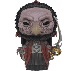 Figura de The Chamberlain Skeksis realizada en vinilo perteneciente a la línea Pop! de Funko. La figura tiene una altura aproximada de 9 cm., y está basada en la película Cristal Oscuro.