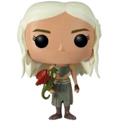 Figura de Daenerys Targaryen como campesina realizada en vinilo perteneciente a la línea Pop! de Funko. La figura tiene una altura aproximada de 10 cm., y está basada en la serie de TV Juego de Tronos.