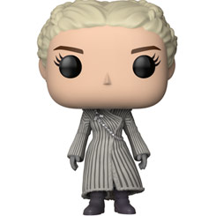 Figura de Daenerys (White Coat) realizada en vinilo perteneciente a la línea Pop! de Funko. La figura tiene una altura aproximada de 10 cm., y está basada en la serie de TV Juego de Tronos.