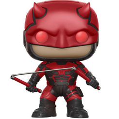 Figura Masked Vigilante realizada en vinilo perteneciente a la línea Pop! de Funko. La figura tiene una altura aproximada de 9 cm., y está basada en la serie de televisión DareDevil del Universo de Marvel Comics realizada por Netflix.