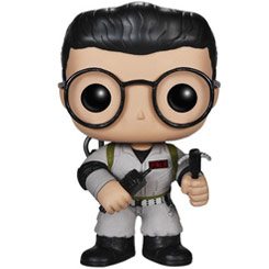 Figura del Dr. Egon Spengler realizada en vinilo perteneciente a la línea Pop! de Funko. La figura tiene una altura aproximada de 10 cm., y está basada en la película de Los Cazafantasmas. 