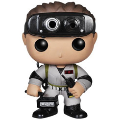 Figura del Dr. Raymond Stantz realizada en vinilo perteneciente a la línea Pop! de Funko. La figura tiene una altura aproximada de 10 cm., y está basada en la película de Los Cazafantasmas.