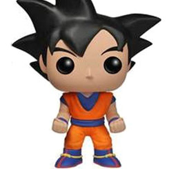 Figura de Goku realizada en vinilo perteneciente a la línea Pop! de Funko. La figura tiene una altura aproximada de 10 cm., y está basada en la serie de animación DragonBall Z.