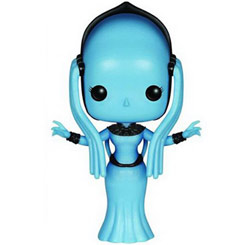 Figura de Diva Plavalaguna realizada en vinilo perteneciente a la línea Pop! de Funko. La figura tiene una altura aproximada de 9 cm., y está basada en la película de El Quinto Elemento.