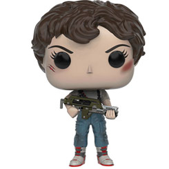 Figura de Ellen Ripley realizada en vinilo perteneciente a la línea Pop! de Funko. La figura tiene una altura aproximada de 10 cm., y está basada en la película de Aliens.