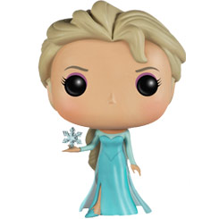 Figura de Elsa realizada en vinilo perteneciente a la línea Pop! de Funko. La figura tiene una altura aproximada de 10 cm., y está basada en la película de Disney Frozen: El reino de hielo.