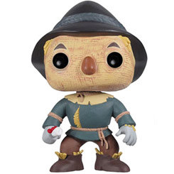 Figura del Espantapájaros realizada en vinilo perteneciente a la línea Pop! de Funko. La figura tiene una altura aproximada de 10 cm., y está basada en la película de El Mago de Oz. 