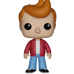 Figura de Philip J. Fry realizada en vinilo perteneciente a la línea Pop! de Funko. La figura tiene una altura aproximada de 10 cm., y está basada en la serie de Televisión Futurama.