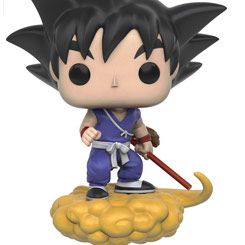 Figura de Goku Flying Nimbus realizado en vinilo perteneciente a la línea Pop! de Funko. La figura tiene una altura aproximada de 10 cm., y está basada en la serie de TV DragonBall. 