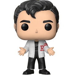 Figura de Danny Zuko (Sweater) realizada en vinilo perteneciente a la línea Pop! de Funko. La figura tiene una altura aproximada de 10 cm., y está basada en pelicula Grease.