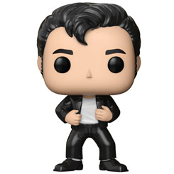 Figura de Danny Zuko realizada en vinilo perteneciente a la línea Pop! de Funko. La figura tiene una altura aproximada de 10 cm., y está basada en pelicula Grease. 