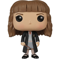 Figura de Hermione Granger realizada en vinilo perteneciente a la línea Pop! de Funko. La figura tiene una altura aproximada de 9 cm., y está basada en la saga de películas de Harry Potter.