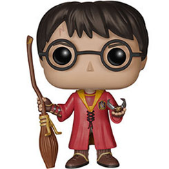 Figura de Harry Potter Quidditch realizada en vinilo perteneciente a la línea Pop! de Funko. La figura tiene una altura aproximada de 9 cm., y está basada en la saga de películas de Harry Potter.