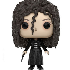 Figura de Bellatrix Lestrange realizada en vinilo perteneciente a la línea Pop! de Funko. La figura tiene una altura aproximada de 9 cm., y está basada en la saga de películas de Harry Potter.