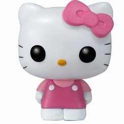 Figura de Hello Kitty realizada en vinilo perteneciente a la línea Pop! de Funko. La figura tiene una altura aproximada de 10 cm., y está basada en la gatita de Sanrio. 