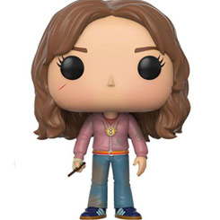 Figura de Hermione con Giratiempos realizada en vinilo perteneciente a la línea Pop! de Funko. La figura tiene una altura aproximada de 9 cm., y está basada en la saga de películas de Harry Potter. 