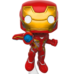 Figura de Iron Man realizada en vinilo perteneciente a la línea Pop! de Funko. La figura tiene una altura aproximada de 10 cm., y está basada en saga de Avengers: Infinity War. 