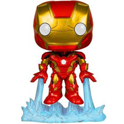 Figura de Iron Man Mark 43 realizada en vinilo perteneciente a la línea Pop! de Funko. La figura tiene una altura aproximada de 10 cm., y está basada en la película Vengadores: La Era de Ultrón. 