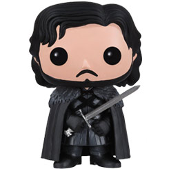 Figura de Jon Snow realizado en vinilo perteneciente a la línea Pop! de Funko. La figura tiene una altura aproximada de 10 cm., y está basada en la serie de TV Juego de Tronos.