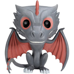 Figura de Drogon realizada en vinilo perteneciente a la línea Pop! de Funko. La figura tiene una altura aproximada de 10 cm., y está basada en la serie de TV Juego de Tronos.