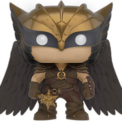 Figura Hawkman realizada en vinilo perteneciente a la línea Pop! de Funko. La figura tiene una altura aproximada de 10 cm., y está basada en la serie de televisión Legends of Tomorrow del Universo de DC Comics.