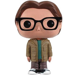 Figura de Leonard Hofstadter realizada en vinilo perteneciente a la línea Pop! de Funko. La figura tiene una altura aproximada de 10 cm., y está basada en la popular serie The Big Bang Theory