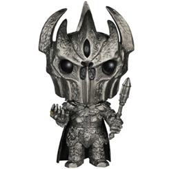 Figura de Sauron realizada en vinilo perteneciente a la línea Pop! de Funko. La figura tiene una altura aproximada de 10 cm., y está basada en saga de El Señor de los Anillos.