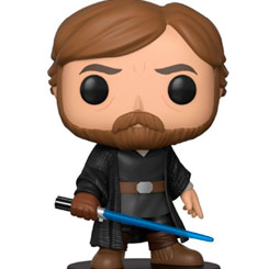 Figura de Luke Skywalker realizada en vinilo perteneciente a la línea Pop! de Funko. La figura tiene una altura aproximada de 10 cm., y está basada en saga de Star Wars. 