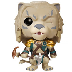 Figura de Ajani Goldmane realizada en vinilo perteneciente a la línea Pop! de Funko. La figura tiene una altura aproximada de 10 cm., y está basada en el famoso juego de cartas Magic the Gathering. 