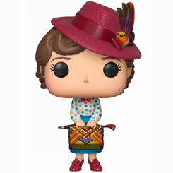 Figura de Mary Poppins with Bab realizada en vinilo perteneciente a la línea Pop! de Funko. La figura tiene una altura aproximada de 10 cm., y está basada en la película de Disney Mary Poppins.