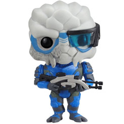 Figura de Garrus realizada en vinilo perteneciente a la línea Pop! de Funko. La figura tiene una altura aproximada de 10 cm., y está basada en el famoso Videojuego de Mass Effect. 