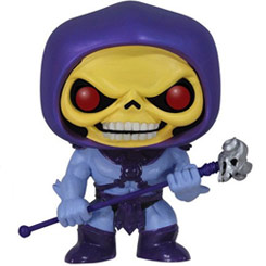 Figura de Skeletor realizada en vinilo perteneciente a la línea Pop! de Funko. La figura tiene una altura aproximada de 10 cm., y está basada en la serie de TV He-Man y los Masters del Universo.