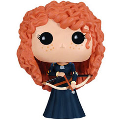 Figura de Merida realizada en vinilo perteneciente a la línea Pop! de Funko. La figura tiene una altura aproximada de 10 cm., y está basada en la película de Disney Brave.