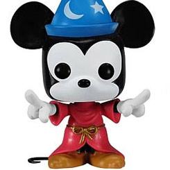 Figura de Mickey Mouse realizada en vinilo perteneciente a la línea Pop! de Funko. La figura tiene una altura aproximada de 10 cm., y está basado en la película de Disney Fantasía. 