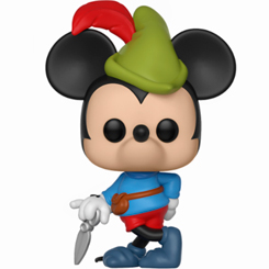 Figura para celebrar el 90 aniversario de Mickey Mouse como Brave Little Tailor realizada en vinilo perteneciente a la línea Pop! de Funko. La figura tiene una altura aproximada de 9 cm.,