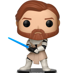 Figura de Obi Wan Kenobi realizada en vinilo perteneciente a la línea Pop! de Funko. La figura tiene una altura aproximada de 9 cm., y está basada en la saga de Star Wars.